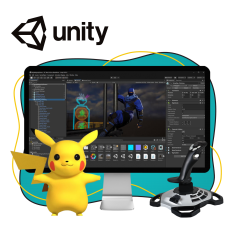 Мир игр на Unity 2D на популярном движке + AI-помощники - КИБЕРшкола программирования для детей, компьютерные курсы для школьников, начинающих и подростков - KIBERone г. Крымск