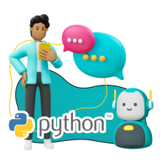 Умный чат-бот на Python - КИБЕРшкола программирования для детей, компьютерные курсы для школьников, начинающих и подростков - KIBERone г. Крымск