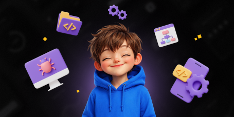 Идеальный сайт с нуля: код, дизайн и AI-помощник - КИБЕРшкола программирования для детей, компьютерные курсы для школьников, начинающих и подростков - KIBERone г. Крымск